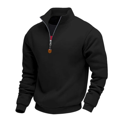 Men's Fleece-Lined Quarter-Zip Sweatshirt