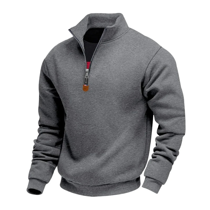 Men's Fleece-Lined Quarter-Zip Sweatshirt