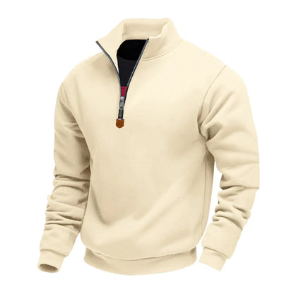 Men's Fleece-Lined Quarter-Zip Sweatshirt