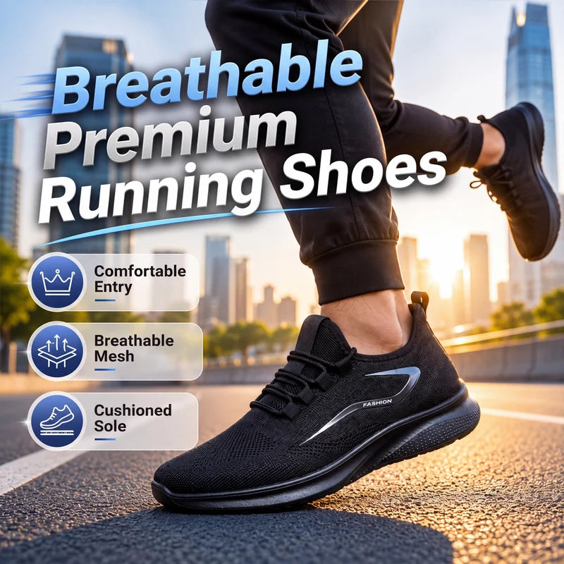 Men's Lightweight Knit Running Trainers