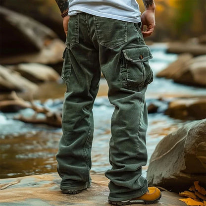 Men's Relaxed Multi Pocket Cargo Trousers