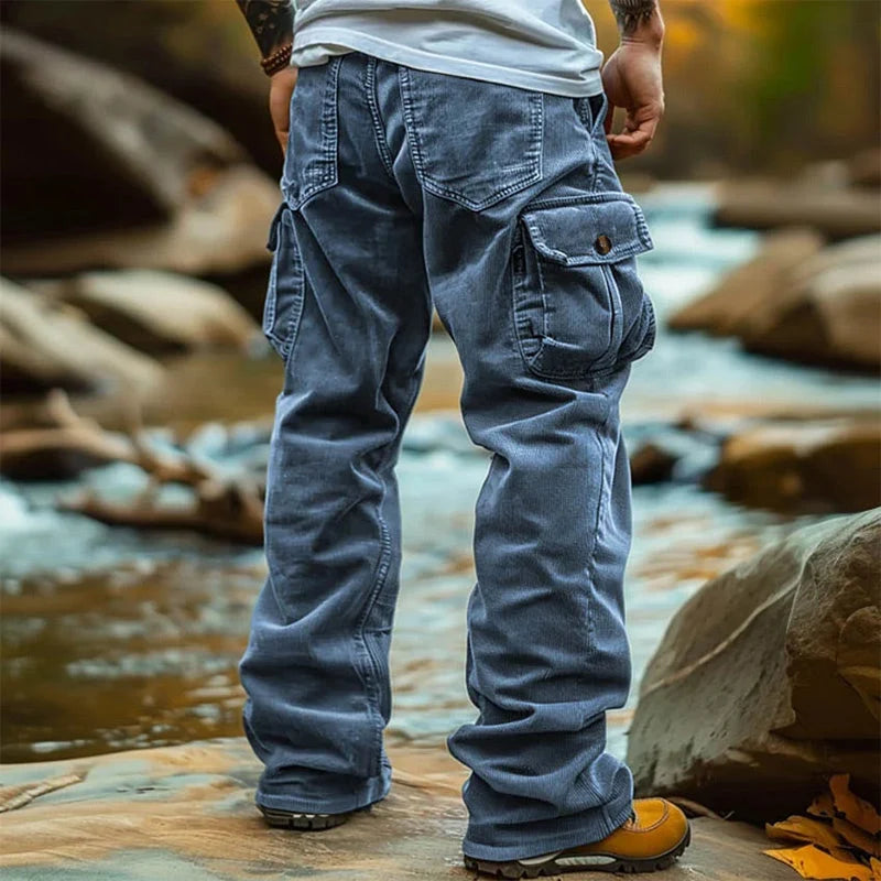 Men's Relaxed Multi Pocket Cargo Trousers