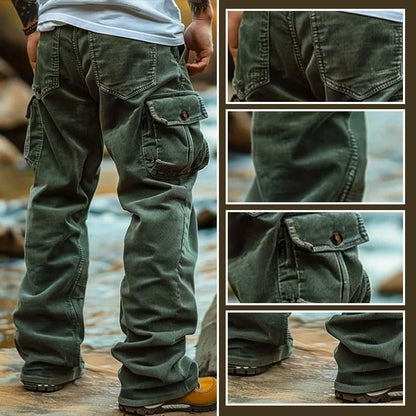 Men's Relaxed Multi Pocket Cargo Trousers