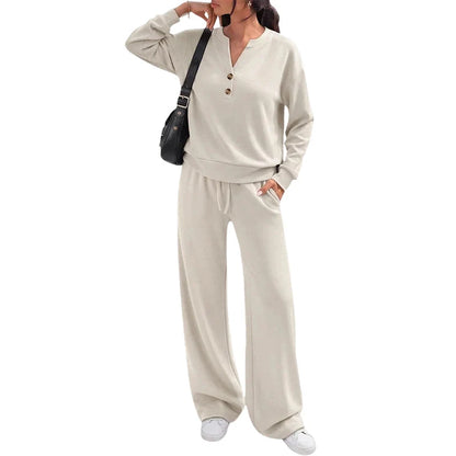Women's Relaxed Top & Wide Leg Trouser Set