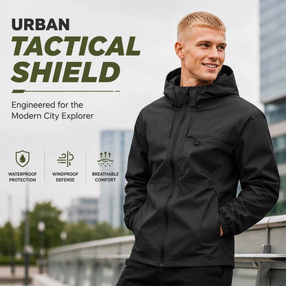 Men's Oversized Waterproof Hooded Jacket