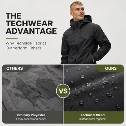 Men's Oversized Waterproof Hooded Jacket