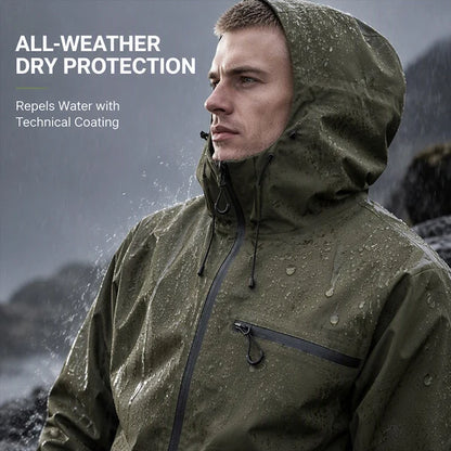 Men's Oversized Waterproof Hooded Jacket