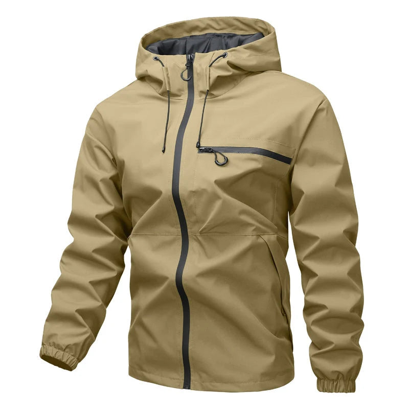 Men's Oversized Waterproof Hooded Jacket