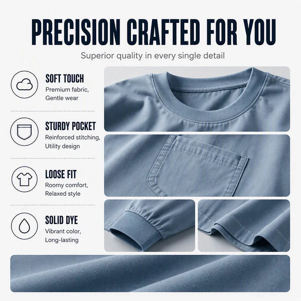 Men's Relaxed Long Sleeve Crew Neck Top