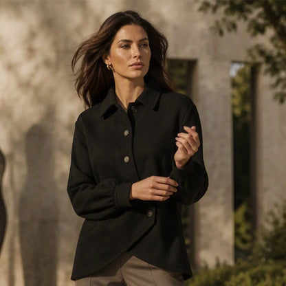 Women's Asymmetric Button-Up Jacket