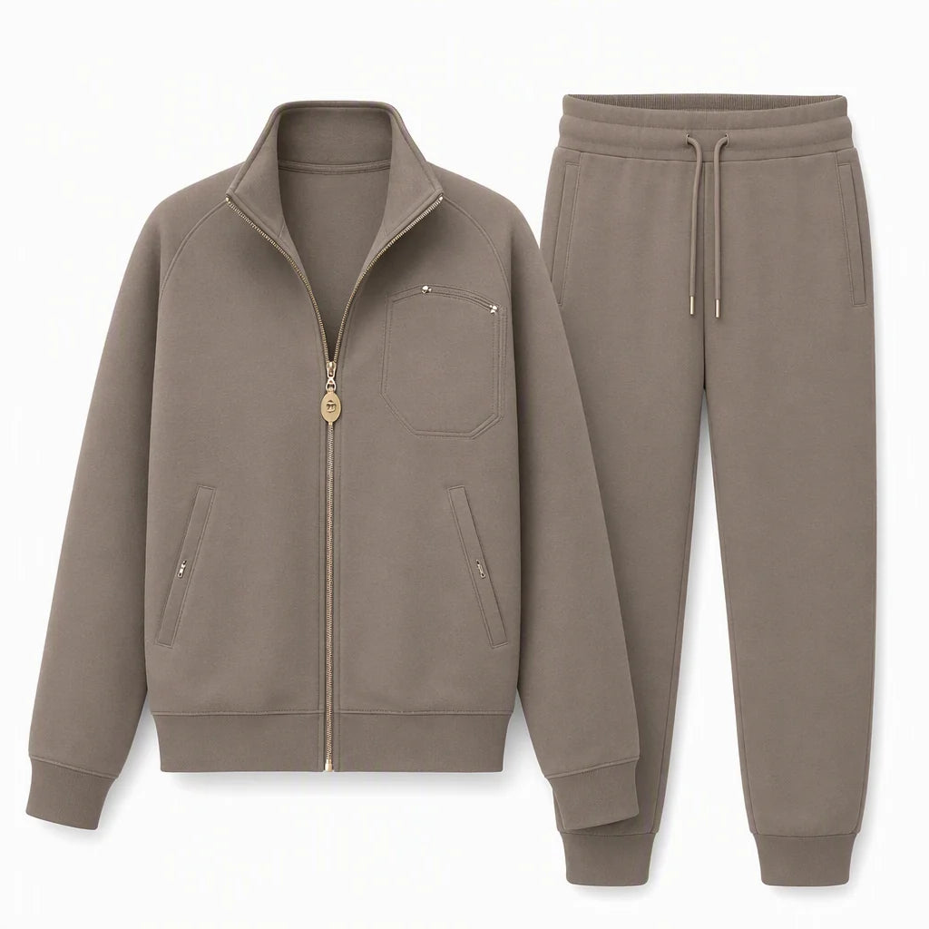Women's Zip-Up Wide Leg Two Piece Set