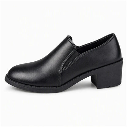 Women's Retro Block Heel Slip-On Shoes