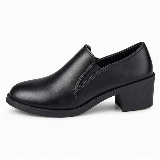 Women's Retro Block Heel Slip-On Shoes