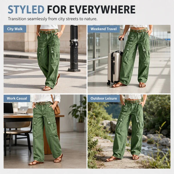 Women's Stretch Cargo Trousers