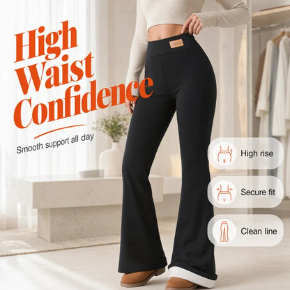 Women's Fleece-Lined Flared Leggings