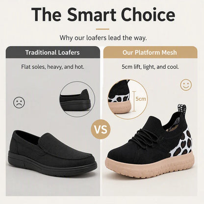 Women's Knit Platform Slip-On Shoes