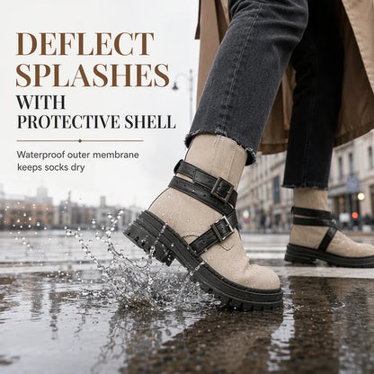 Women's Double Buckle Chunky Ankle Boots