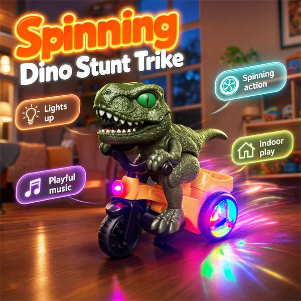 Kids' Electric Spinning Dinosaur Tricycle
