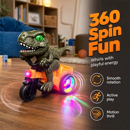 Kids' Electric Spinning Dinosaur Tricycle
