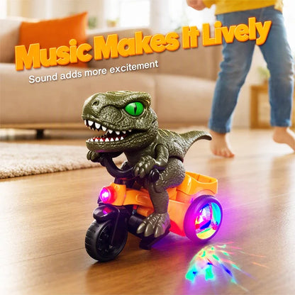 Kids' Electric Spinning Dinosaur Tricycle