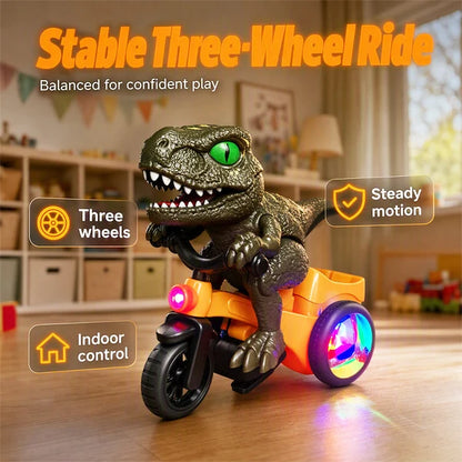 Kids' Electric Spinning Dinosaur Tricycle