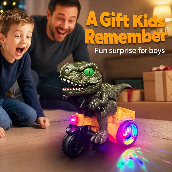 Kids' Electric Spinning Dinosaur Tricycle