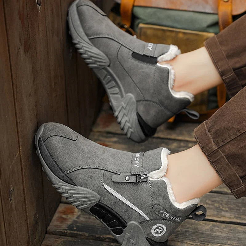 Men's Fleece-Lined Side Zip Winter Boots