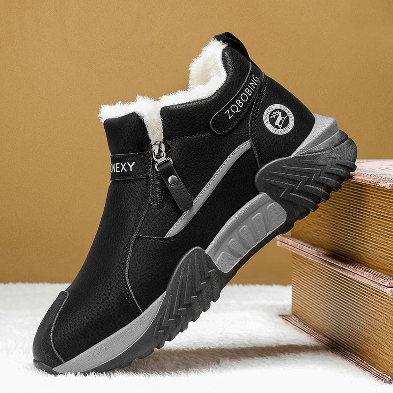 Men's Fleece-Lined Side Zip Winter Boots