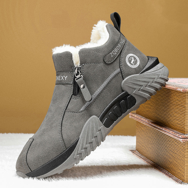 Men's Fleece-Lined Side Zip Winter Boots