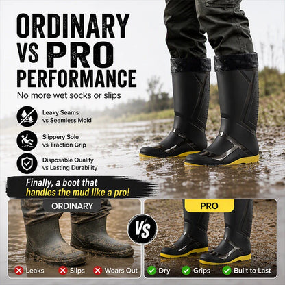 Men's High-Top Waterproof Rain Shoes