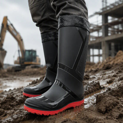 Men's High-Top Waterproof Rain Shoes