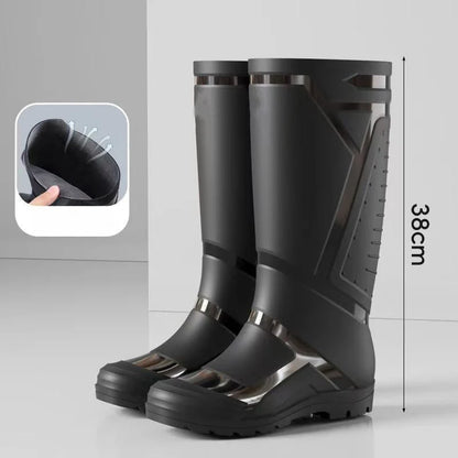 Men's High-Top Waterproof Rain Shoes