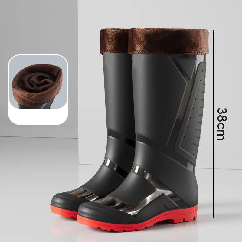 Men's High-Top Waterproof Rain Shoes