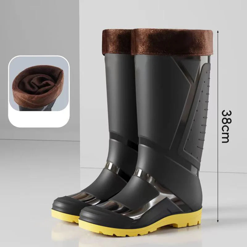 Men's High-Top Waterproof Rain Shoes