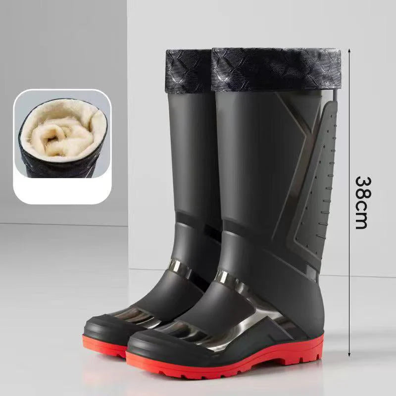 Men's High-Top Waterproof Rain Shoes