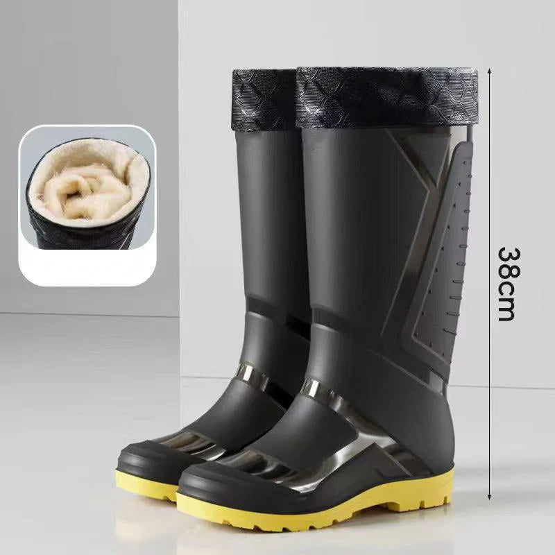 Men's High-Top Waterproof Rain Shoes