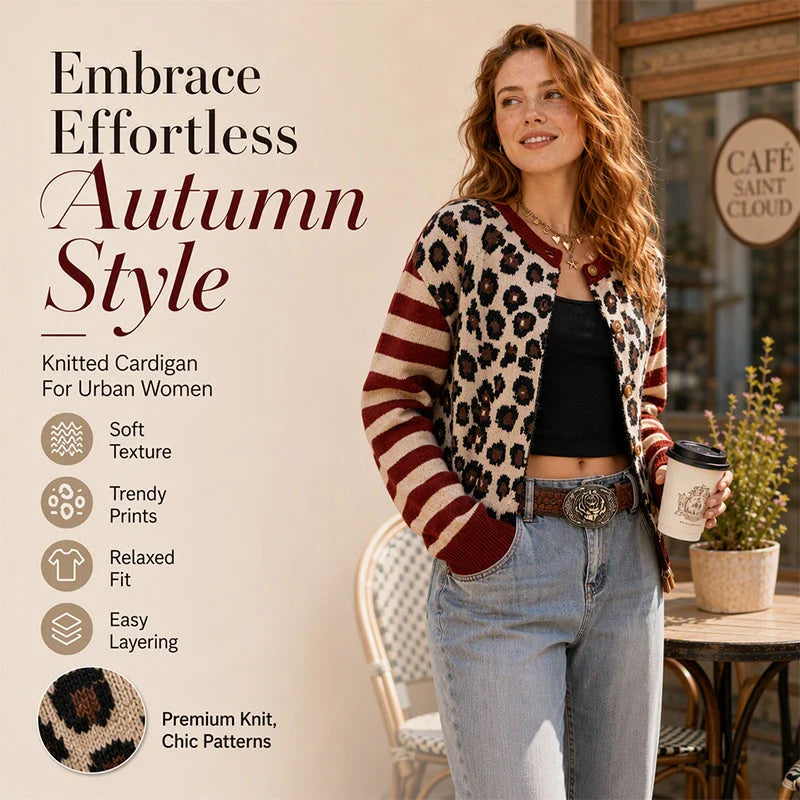 Women's Leopard Print Cardigan
