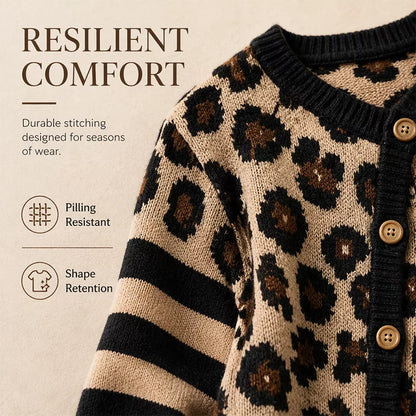 Women's Leopard Print Cardigan