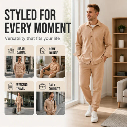 Men's Relaxed Shirt & Trouser Lounge Set
