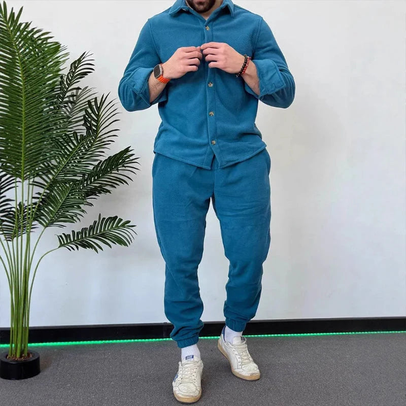 Men's Relaxed Shirt & Trouser Lounge Set