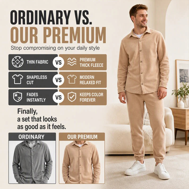 Men's Relaxed Shirt & Trouser Lounge Set