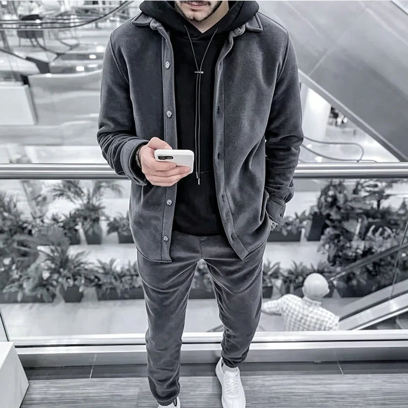 Men's Relaxed Shirt & Trouser Lounge Set