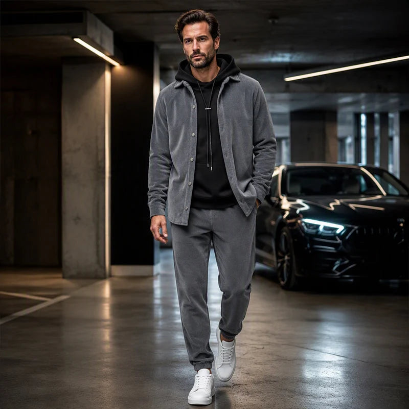 Men's Relaxed Shirt & Trouser Lounge Set