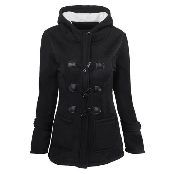Women's Mid-Length Hooded Winter Jacket