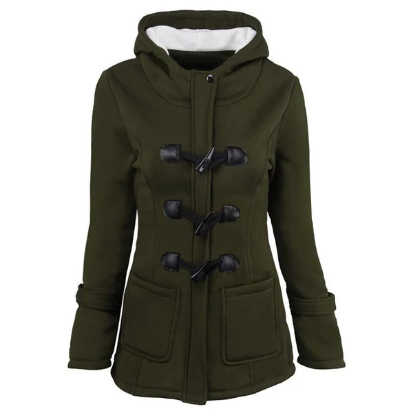 Women's Mid-Length Hooded Winter Jacket