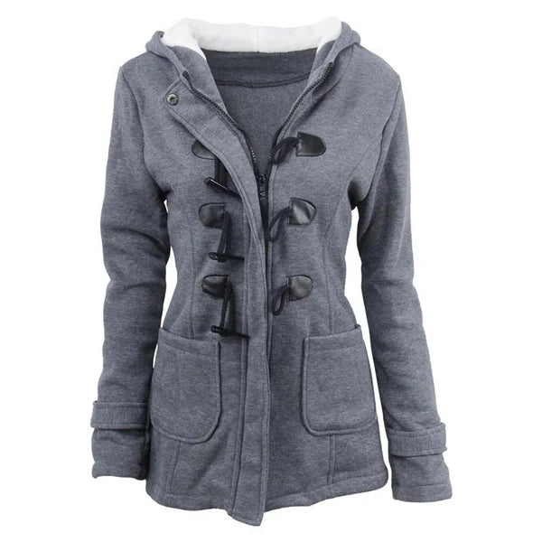 Women's Mid-Length Hooded Winter Jacket