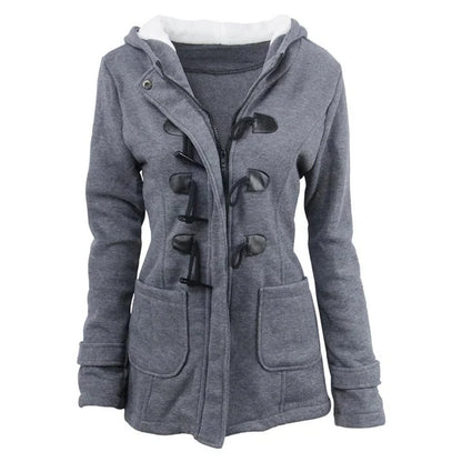 Women's Mid-Length Hooded Winter Jacket