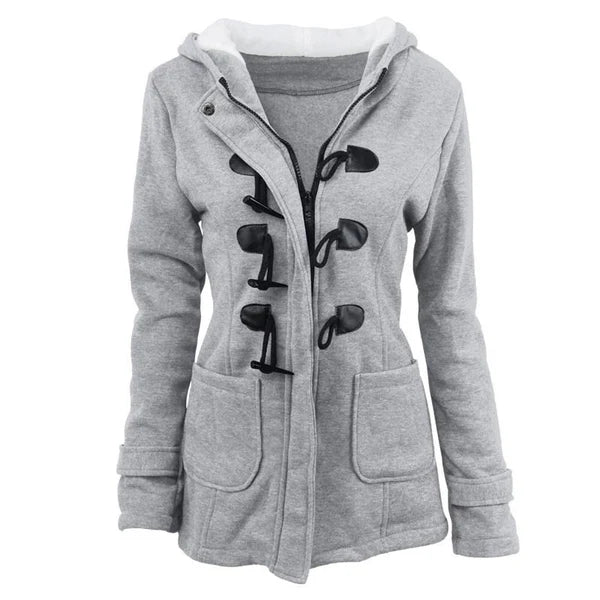 Women's Mid-Length Hooded Winter Jacket