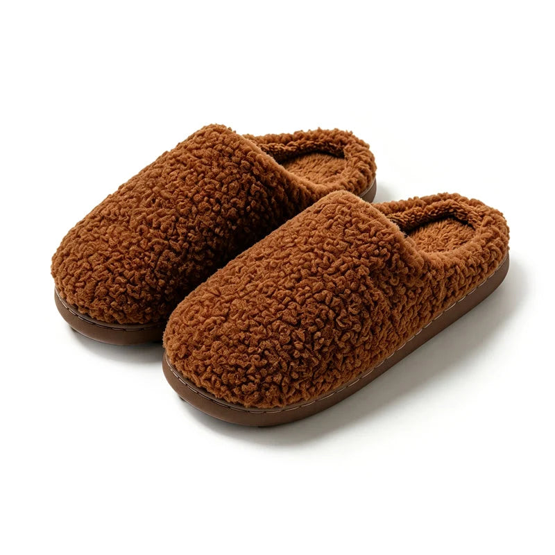 Unisex Plush Indoor Slippers