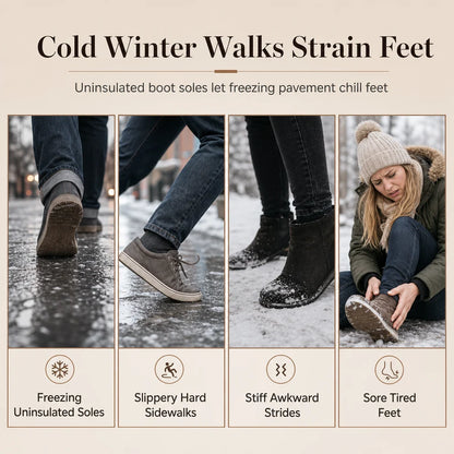 Women's Fleece-Lined Chunky Mid-Calf Boots